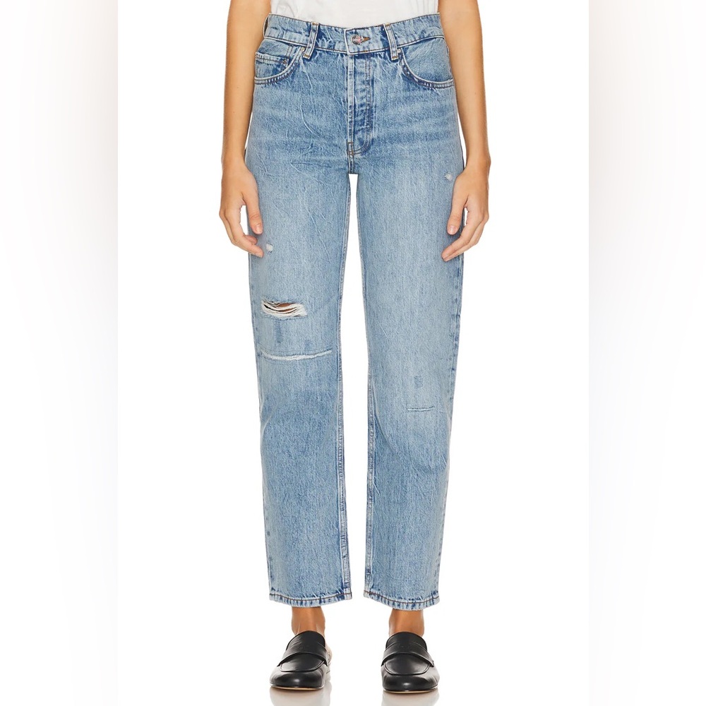 Anine Bing Benson Jeans in Repair Indigo